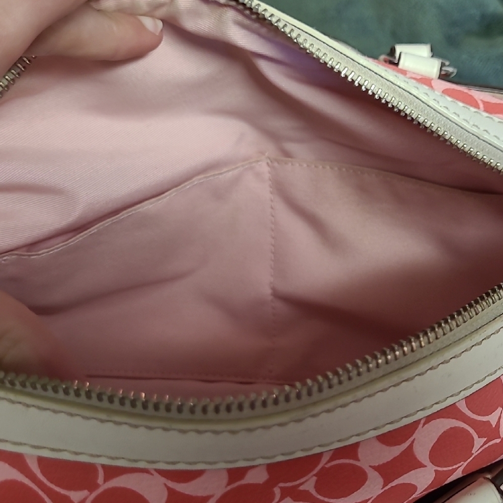 Coach Pink and Cream Tote Bag - Picture 6 of 12